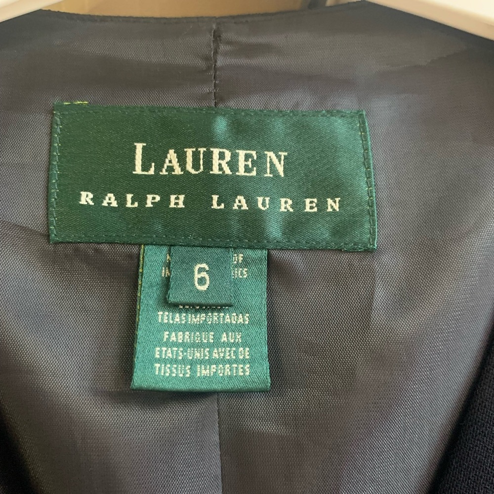 Lauren Ralph Lauren Navy Blue Vest with Gold Buttons - Picture 5 of 9